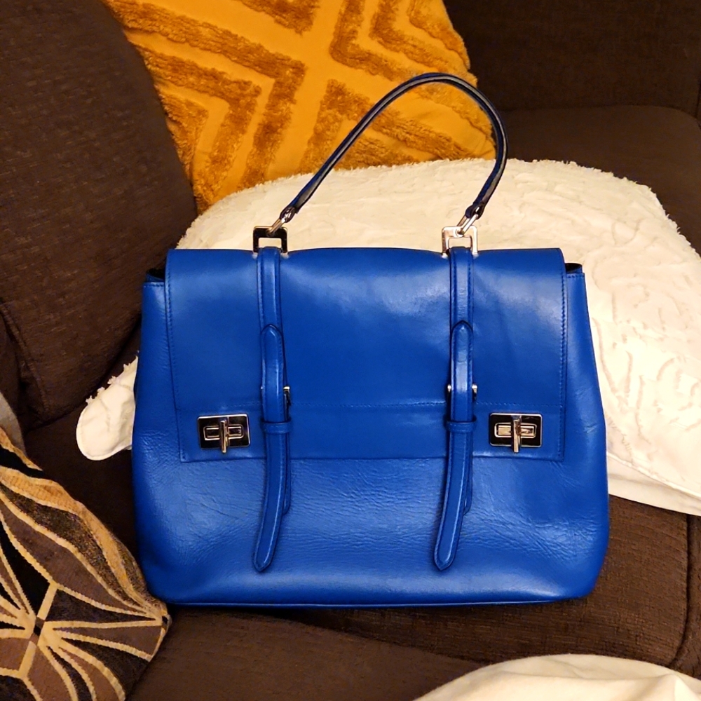 PRADA saffiano lux handbag with authenticity